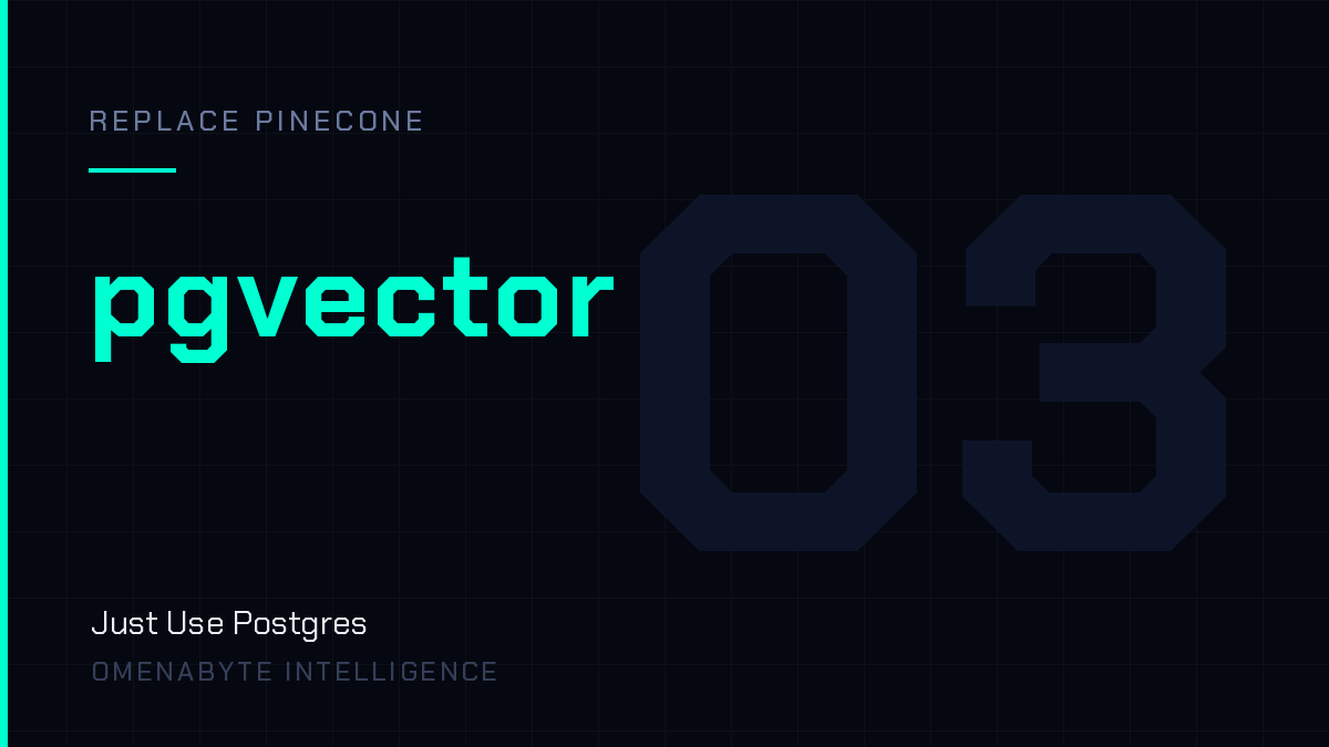 Replace Pinecone — pgvector with an HNSW index
